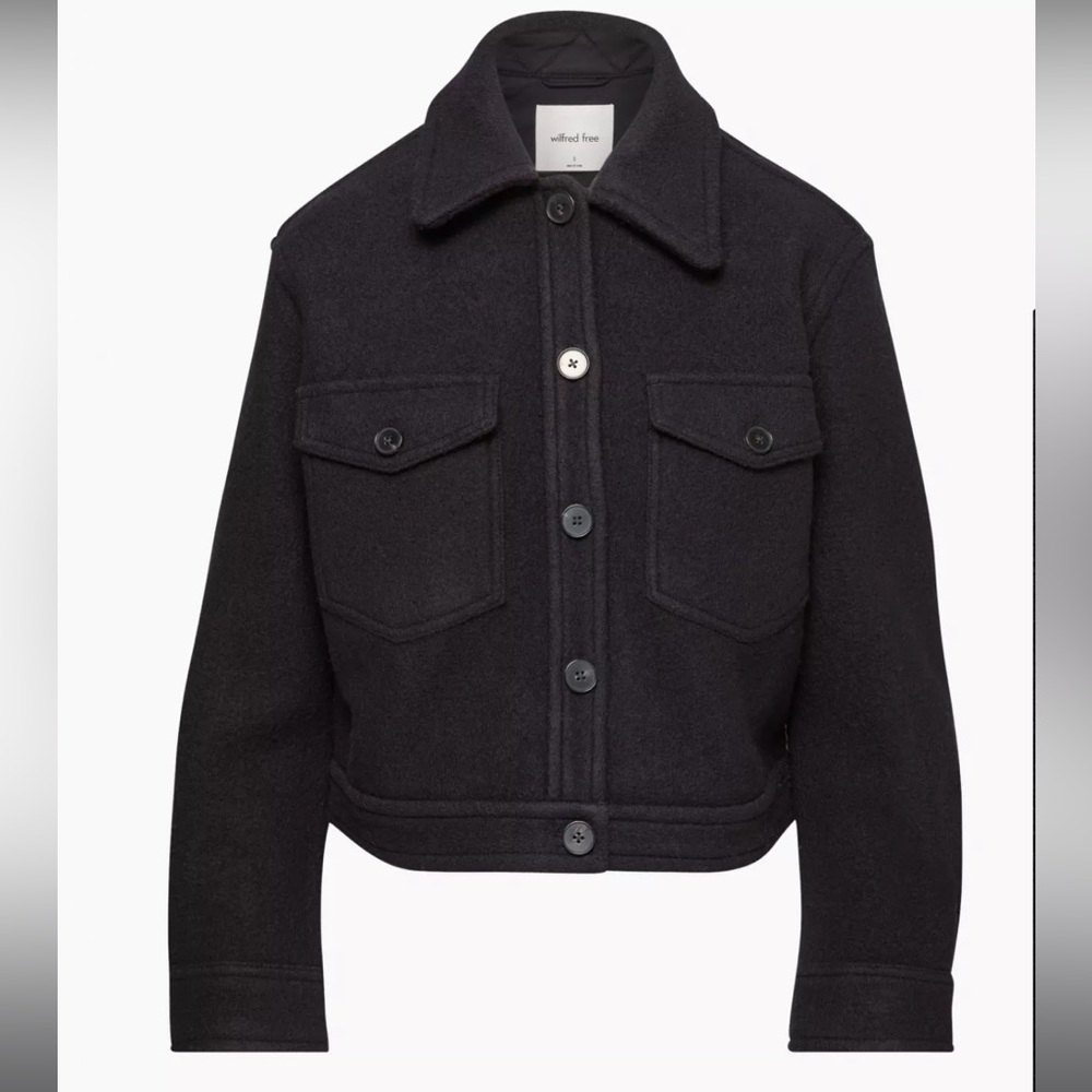 Aritzia Autumn shirt jacket black size XS